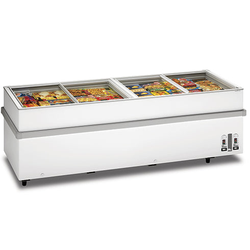 Congélateur Bahut De Supermarché Avec Couvercles Coulissantes En Verre, -18°/-25°C, 1032 Litres, 1100CHVV