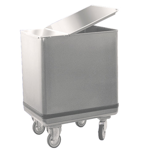 Trémie à Farine Avec Couvercle En Inox, 195 Litres, 2671