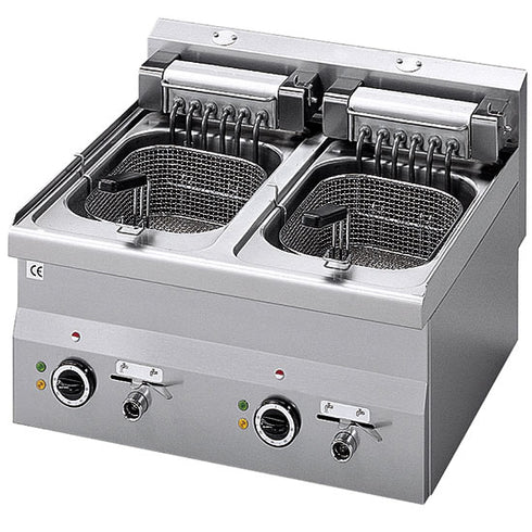 Friteuse Électrique De Table, 10+10 Litres - 18 Kw, 6060FREPW