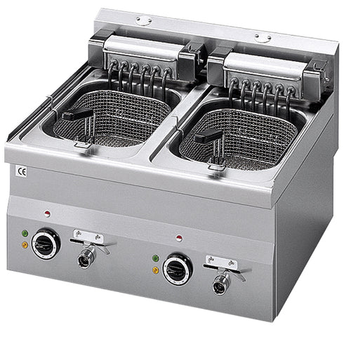 Friteuse Électrique De Table, 10+10 Litres, 6060FRE