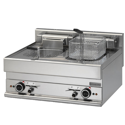 Friteuse Électrique 10+10 Litres De Table, 18 Kw, 6570FREPW