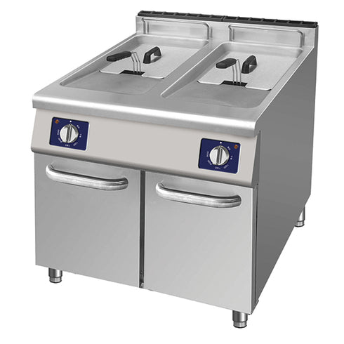 Friteuse Électrique Sur Soubassement Fermé, 17+17 Litres, 7219A