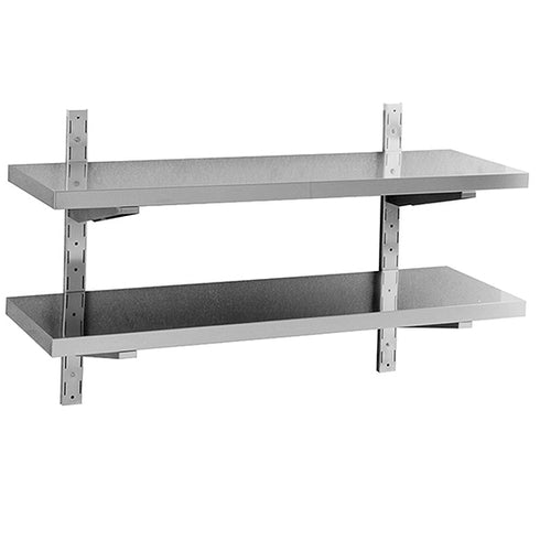 Étagère Murale Double 1800X400 Mm Avec Consoles Et Cremaillerès, 8529G