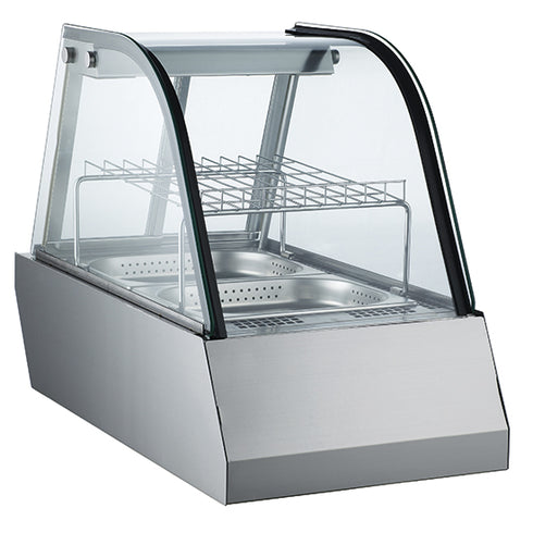 Affichage chaud de table 1x GN 1/1 avec portes coulissantes, +30°/+90°C, l=450mm