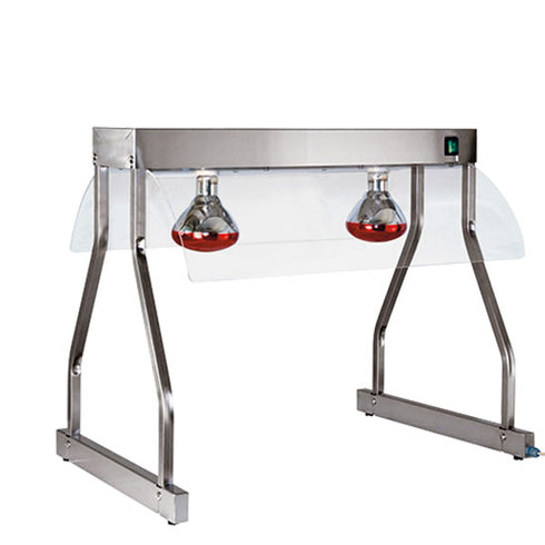 Lampes Infrarouges Sur Châssis En Inox, 2X Gn 1/1, 9560T/MN