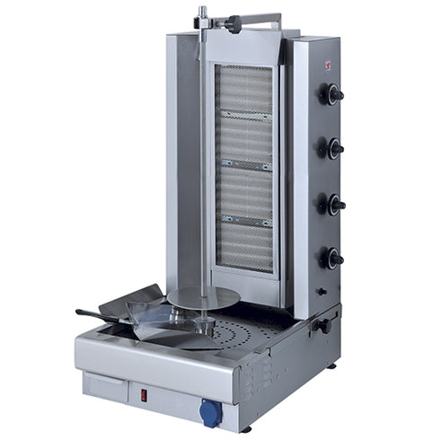 Gril à Kebab à Gaz Avec 4 Zones De Chauffage, Moteur Inférieur, 70 Kg, 9827N