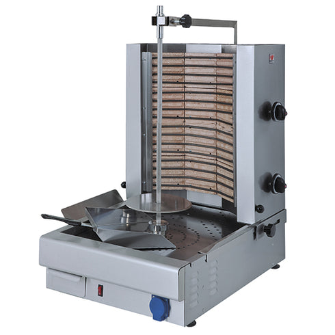 Gril à Kebab Électrique Avec 2 Zones De Chauffage, Moteur Inférieur, 30 Kg, 9830N