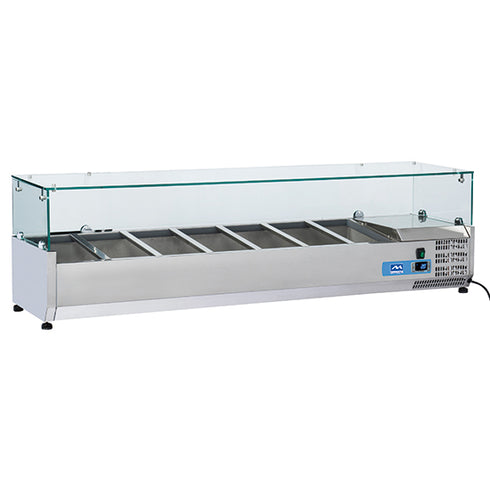 Superstructure Réfrigérée 5X Gn 1/3 + 1X Gn 1/2 H=150 Mm, +2°/+8°C, 9932CV