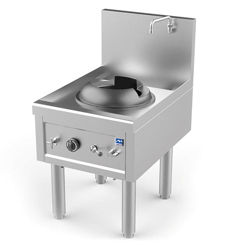 Plan De Cuisson Wok à Gaz Avec 1 Brûleur 27,5 Kw, 1 Robinet Pour L'Eau, AHA0005/U