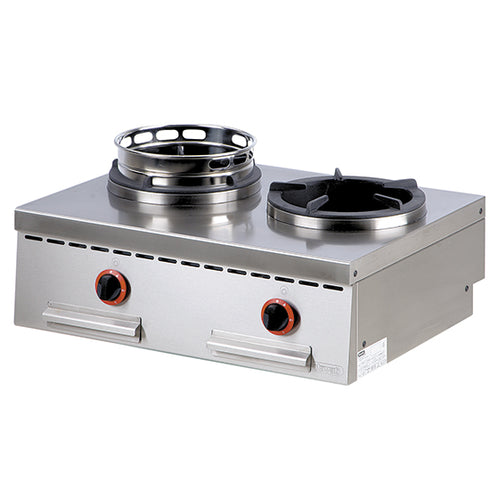 Plan De Cuisson Wok à Gaz De Table, 2 Brûleurs, AHA0013