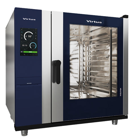 Four Mixte Électrique à Vapeur Avec Chauffe-Eau Et Système De Nettoyage Automatique, 10X Gn 2/1, AIC0041/FN