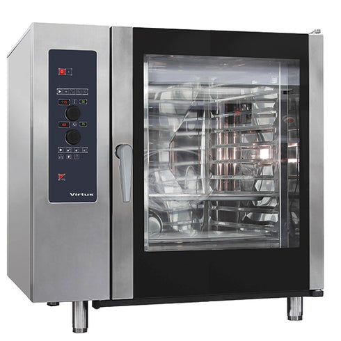 Four à Convection Électrique Avec Vapeur Directe Et Système De Nettoyage Automatique, 10X Gn 2/1, AIC0073/F