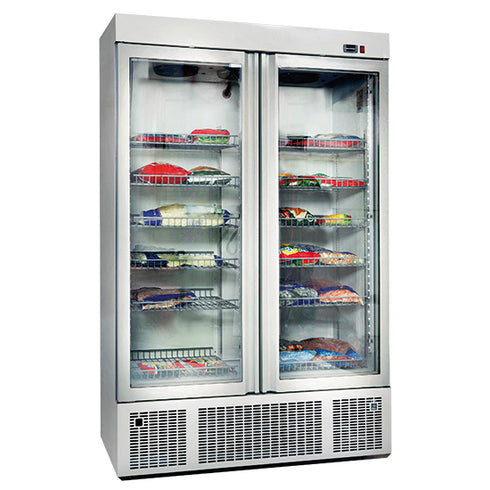 Congélateur 1300 Litres Avec 2 Portes En Verre Et 12 Étagères, -2°/-18°C, BFA0031