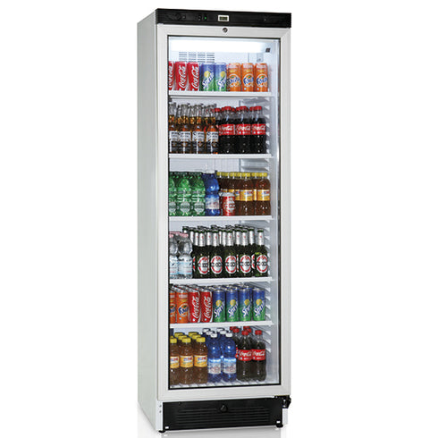Vitrine Réfrigéré Verticale 379 Litres Avec Porte En Verre Et 5 Étagères, +1°/+10°C, BFD0020/S