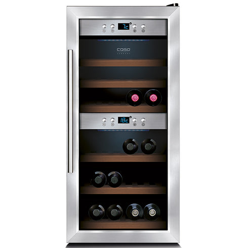 Présentoir Réfrigéré Pour Vins Avec 2 Températures, 24 Bouteilles, +5°/+20°C, BFE0031