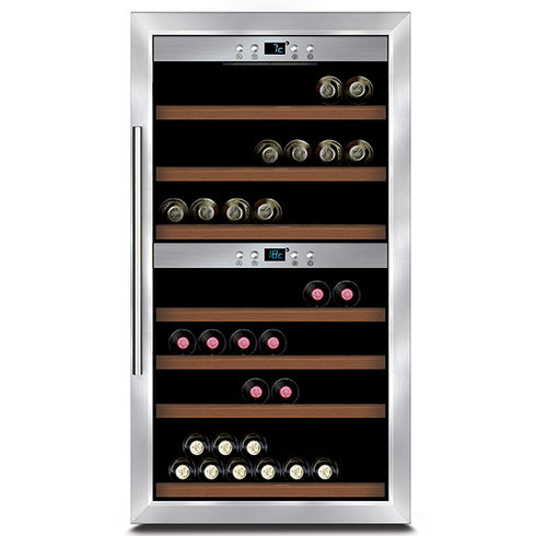 Présentoir Réfrigéré Pour Vins Avec 2 Températures, 66 Bouteilles, +5°/+20°C, BFE0034