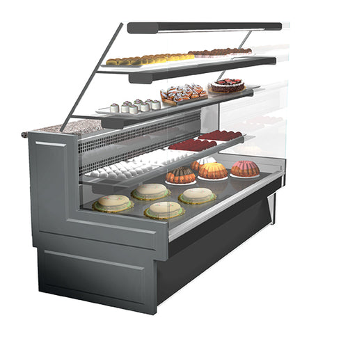 Comptoir Réfrigéré Ventilé Pour Pâtisserie Avec 3 Étagères, +3°/+5°C, 2790 Mm, BGB0333