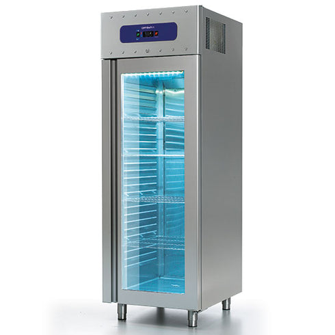 Congélateur 700 Litres En Inox Avec Porte En Verre, Gn 2/1, -10°/-22°C, 85 Mm Isolation, BMB0002/FGM