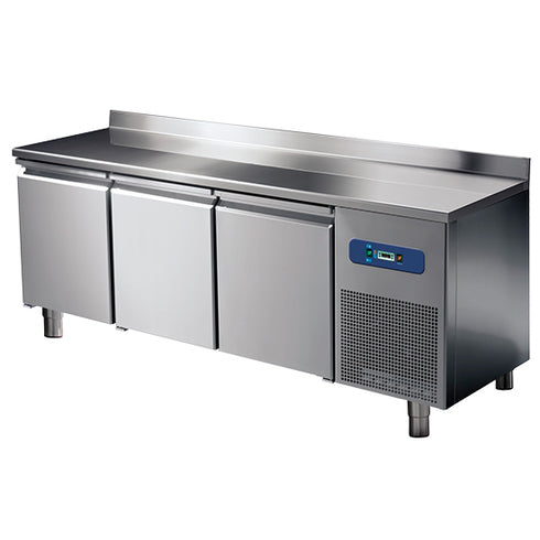 Table Congélateur Avec 3 Portes Gn 1/1 Et Dosseret, -10°/-20°C, BNB0029