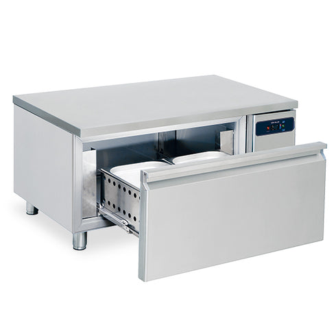 Soubassement Freezer Avec 1 Tiroirs Gn 2/1 H=150 Mm Pour Appareils De Cuisson, L=1200 Mm, BNB0040