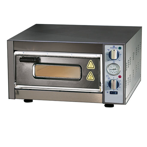 Four à Pizza Électrique Pour 1 Pizza Ø 400 Mm, Contrôle Mechanique, CAB0098/E