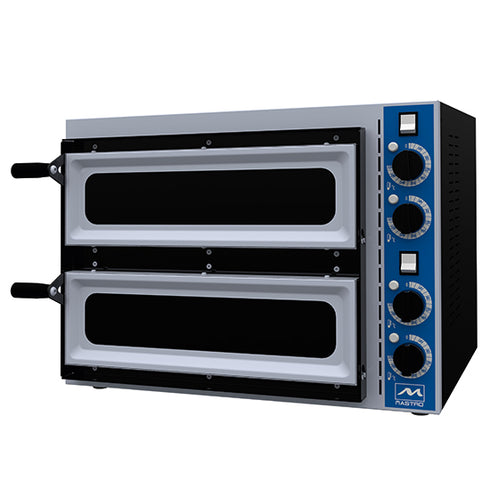 Four à Pizza Électrique Pour 1+1 Pizzas Ø 340 Mm, Contrôle Mechanique, CAB0099/P