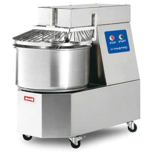 Pétrin à Spirale Sur Roues, 30 Kg/41 Litres, 1 Vitesse, An Acier Inoxydable, 400V, CBD0051