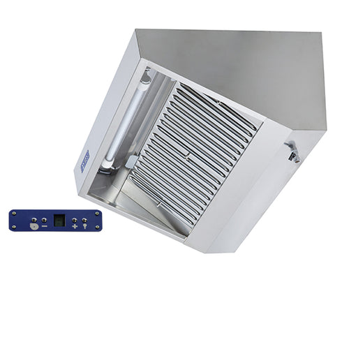 Hotte Murale Snack Avec Moteur, Éclairage Et Regulateur De Vitesse, 3000X1100 Mm, DAA0105