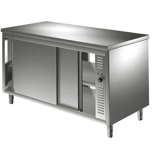 Table Armoire Basse Chauffante Traversante Avec Portes Coulissantes, 1600X700 Mm, HCA0079