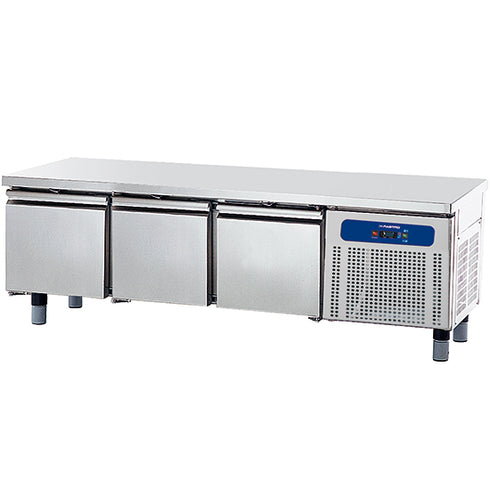 Soubassement Freezer Avec 3 Tiroirs 1/1 Pour Appareils De Cuisson, L=1800 Mm, HCE2008/F