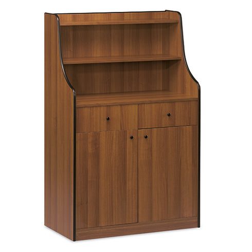 Meuble De Service Avec 2 Tiroirs, 1 Trémie, 1 Porte Et Dosseret à Console, HZZ0001