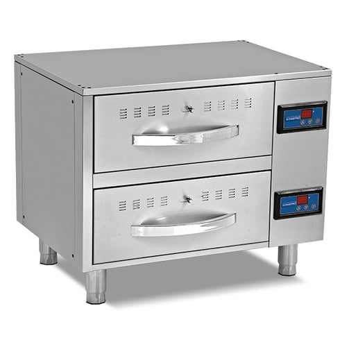 Tiroirs Chauffants, 2 Tiroirs Gn 1/1, ICD0002