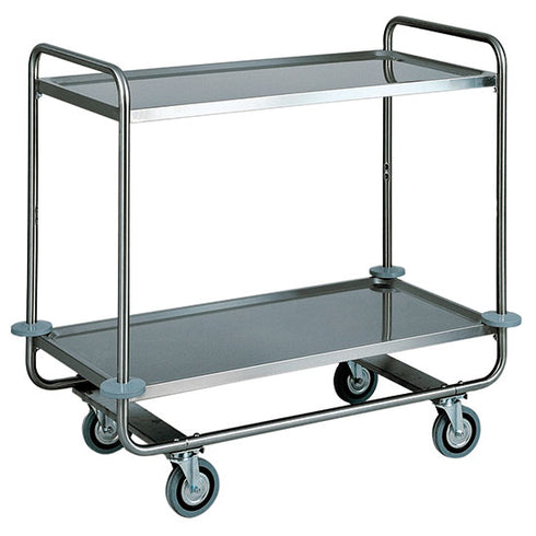 Chariot De Service En Inox Avec 2 Niveaux 1050X550 Mm, IFA0001