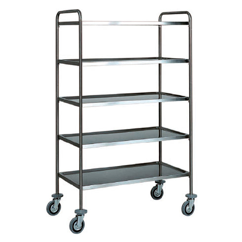 Chariot De Service En Inox Avec 5 Niveaux, IFE0021