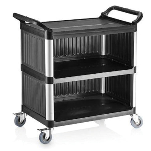 Chariot Multiservice En Plastique Avec 3 Niveaux, Sur 3 Côtés Aussi, 520X960 Mm, IFI0033