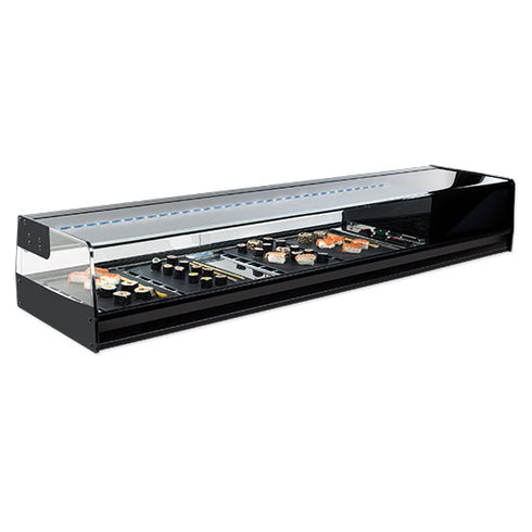 Presentoir Réfrigérée Pour Sushi 4X Gn 1/3 Avec Éclairage Led, +1°/+5°C, SHSFR4I