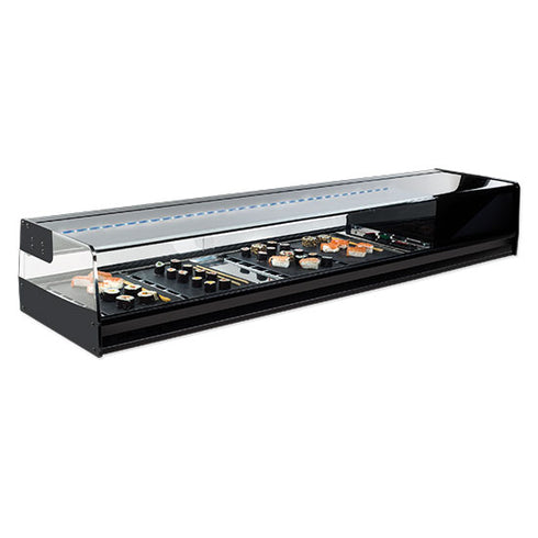 Presentoir Réfrigérée Pour Sushi 6X Gn 1/3 Avec Éclairage Led, +1°/+5°C, SHSFR6I