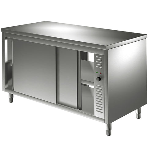 Table Armoire Basse Chauffante Traversante Avec Portes Coulissantes, 1200X600 Mm, STEPS60120