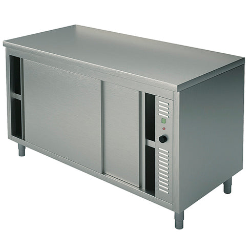Table Armoire Basse Chauffante Avec Portes Coulissantes, Sans Dosseret, 2000X600 Mm, STES6020