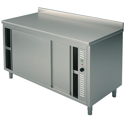 Table Armoire Basse Chauffante Avec Portes Coulissantes, Avec Dosseret, 1800X700 Mm, STESA7018