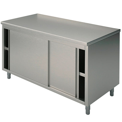 Table Armoire Basse Neutre Avec Portes Coulissantes, Sans Dosseret, 2000X600 Mm, STN6020