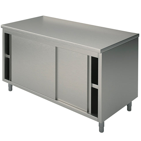 Table Armoire Basse Neutre Avec Une Portes Coulissantes, 1800X700 Mm, STN70180