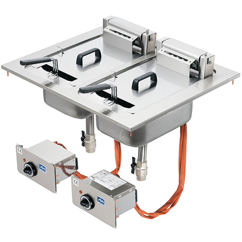 Friteuse Électrique Intégrée, 10+10 Litres, VI6570FRE8D