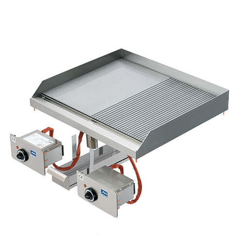 Plaque Grillades Électrique Intégrée, Plaque Lisse Et Rainurée, VI6570FTRED