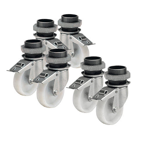 Roulettes 3+3 Avec Frein (Uniquement Pour Les Appareils Avec Une Base Fixe), VKR33