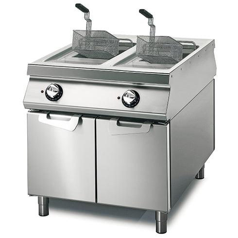 Friteuse Électrique 21+21 Litres Sur Coffre Avec Portes, VS11080FRE21