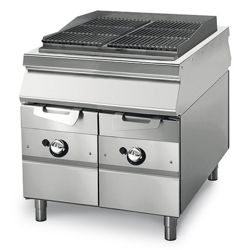 Grillade Gaz Sur Coffre Avec Tiroirs à Eau, Cuisson En Fonte Pour Viande/ Poisson, VS11080GRACQG