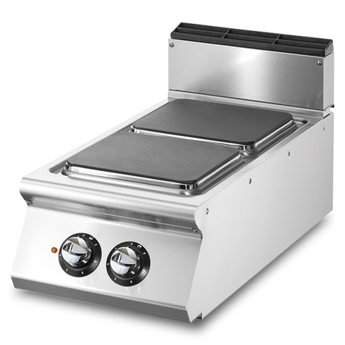 Cuisinière Électrique, Top, 2 Plaques Carrées En Fonte, VS7040PCEQT