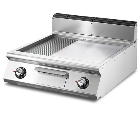 Fry-Top Électrique, Top, 1/3 Rainurée Et 2/3 Plaque Lisse, VS7080FTREVT