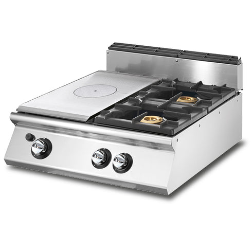 Plaque Coup De Feu Gaz, Top + 2 Brûleurs, VS7080TPPCGT